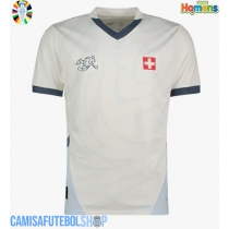 Camisa de time de futebol Suíça Replicas 2º Equipamento Europeu 2024 Manga Curta